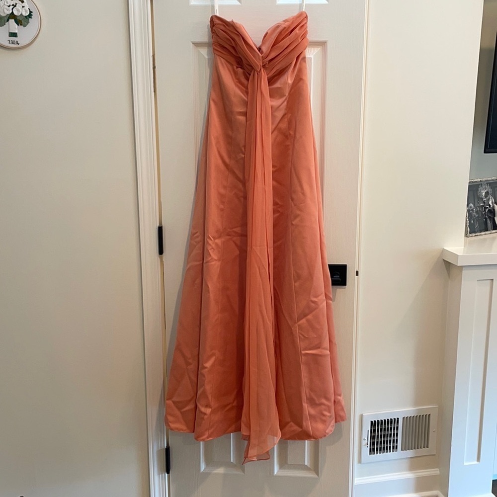 Tangerine Size 4 Strapless Gown